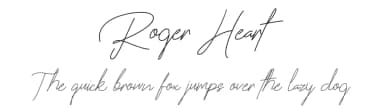 Roger Heart by Fiqiart — Script Handwritten Font — thumbnail 1