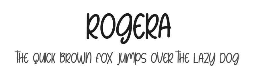 Rogera by Skiiller Studio — Script Handwritten Font