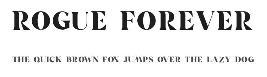 Rogue Forever by vroz studio — Serif Font — preview 1