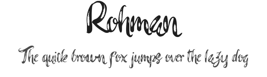 Rohman by Edric Studio — Script Handwritten Font