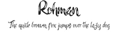 Rohman by Edric Studio — Script Handwritten Font — thumbnail 1