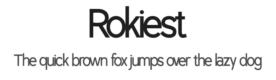 Rokiest by Fitrah Type — Sans Serif Font