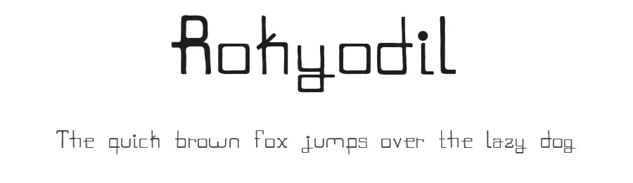Rokyodil by Odile Morales — Script Handwritten Font