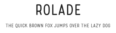 Rolade by Aku Fadhl — Sans Serif Font — thumbnail 1