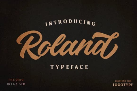 Roland Font by IklazStudio — Script Handwritten Font
