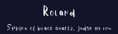 Roland by Ferdiansyah — Script Handwritten Font — thumbnail 2