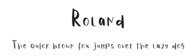 Roland by Ferdiansyah — Script Handwritten Font