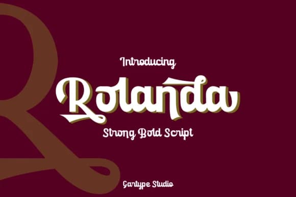 Rolanda Font by GartypeStudio — Script Handwritten Font — preview 1