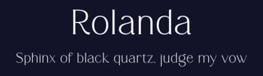 Rolanda by Muflieart — Serif Font — thumbnail 2