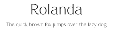 Rolanda by Muflieart — Serif Font — thumbnail 1