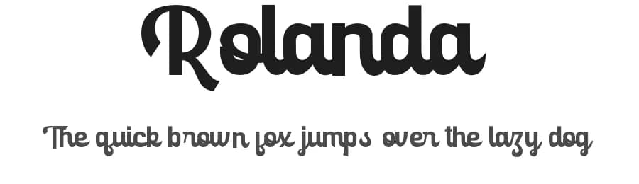 Rolanda by Typetasty — Script Handwritten Font