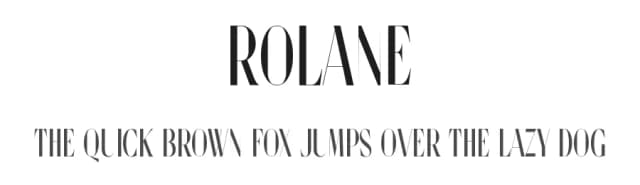Rolane by Graphicxell — Serif Font