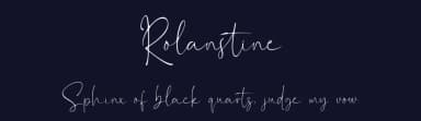 Rolanstine by MJB Letters — Script Handwritten Font — thumbnail 2