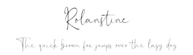Rolanstine by MJB Letters — Script Handwritten Font — thumbnail 1
