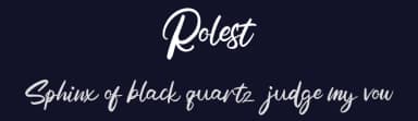 Rolest by Vunira Design — Script Handwritten Font — thumbnail 2