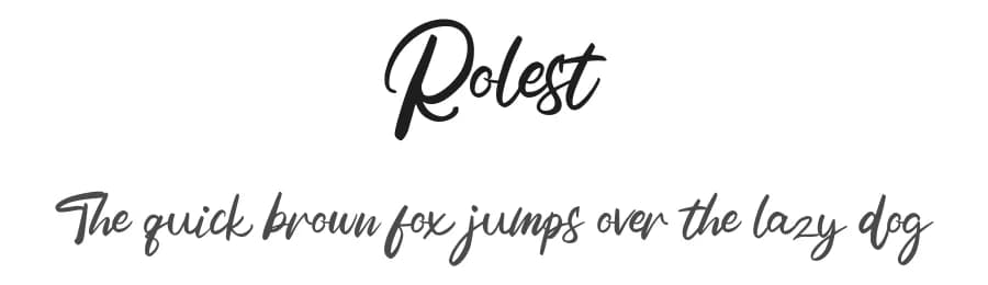 Rolest by Vunira Design — Script Handwritten Font