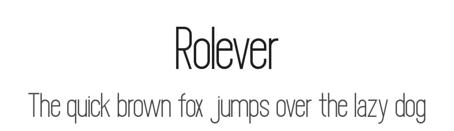 Rolever by PutraCetol Studio — Sans Serif Font