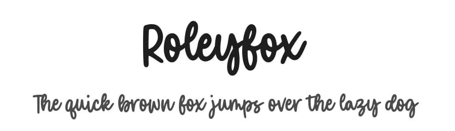 Roleyfox by Balpirick Studio — Script Handwritten Font