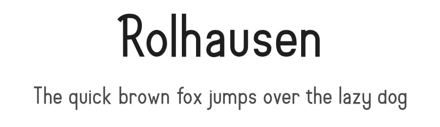 Rolhausen by Patria Ari Typestudio — Sans Serif Font