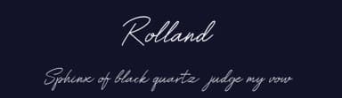 Rolland by Bale — Script Handwritten Font — thumbnail 2