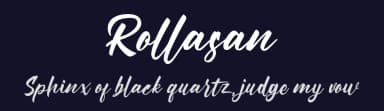 Rollasan by zamjump — Script Handwritten Font — thumbnail 2