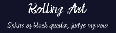 Rolling Art by Satire Artwork — Script Handwritten Font — thumbnail 2