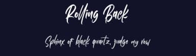 Rolling Back by Din Studio — Script Handwritten Font — thumbnail 2