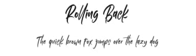 Rolling Back by Din Studio — Script Handwritten Font — thumbnail 1