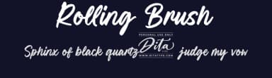 Rolling Brush by Ditatype — Script Handwritten Font — thumbnail 2