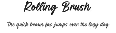 Rolling Brush by Ditatype — Script Handwritten Font — thumbnail 1