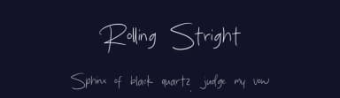 Rolling Stright by MJType — Script Handwritten Font — thumbnail 2