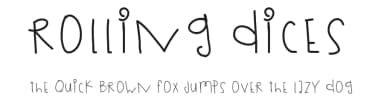 Rolling Dices by Des Gomez — Script Handwritten Font — thumbnail 1