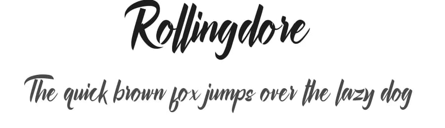 Rollingdore by Fontruly — Script Handwritten Font