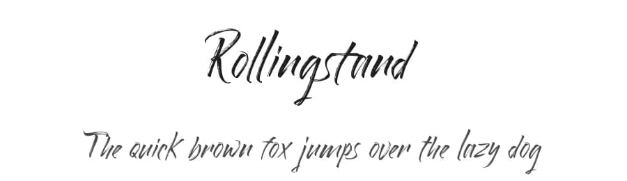 Rollingstand by !bey Design — Script Handwritten Font