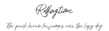 Rollingtime by Fontherapy — Script Handwritten Font — thumbnail 1