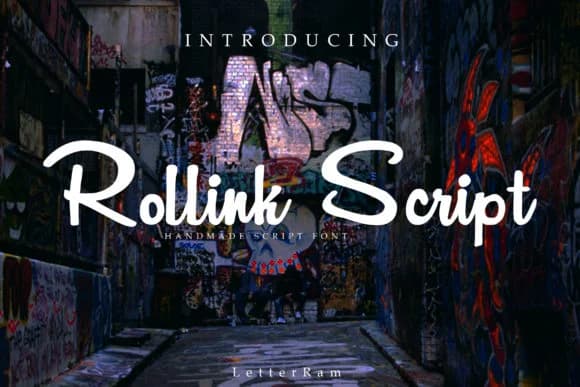 Rollink Script Font by miwbiedesign — Script Handwritten Font