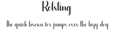 Rolsting by Andi Moz — Script Handwritten Font — thumbnail 1
