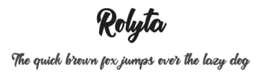 Rolyta by Slametype — Script Handwritten Font — thumbnail 1