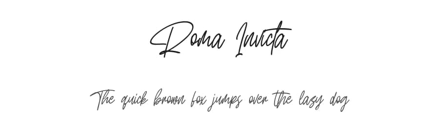 Roma Invicta by Maulana Creative — Script Handwritten Font