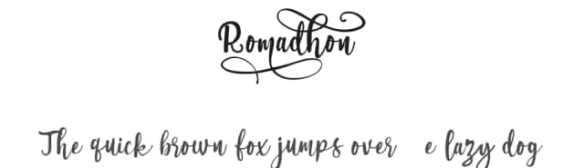 Romadhon by Rusd — Script Handwritten Font