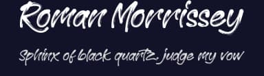Roman Morrissey by madeDeduk — Script Handwritten Font — thumbnail 2
