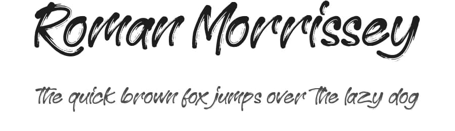 Roman Morrissey by madeDeduk — Script Handwritten Font
