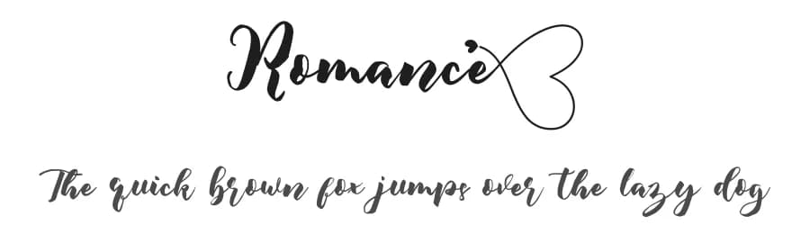 Romance by infontree store — Script Handwritten Font