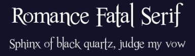 Romance Fatal Serif by Juan Casco — Serif Font — thumbnail 2