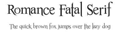 Romance Fatal Serif by Juan Casco — Serif Font — thumbnail 1