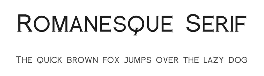 Romanesque Serif by Typeface Florence — Serif Font