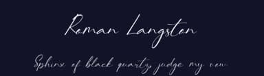 Roman Langston by UI Creative — Script Handwritten Font — thumbnail 2