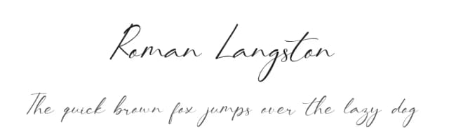 Roman Langston by UI Creative — Script Handwritten Font