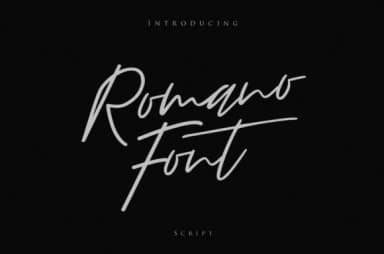 Romano Font by I Do Not Sleep — Script Handwritten Font — thumbnail 1