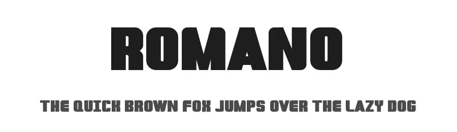 Romano by Kong Font — Sans Serif Font